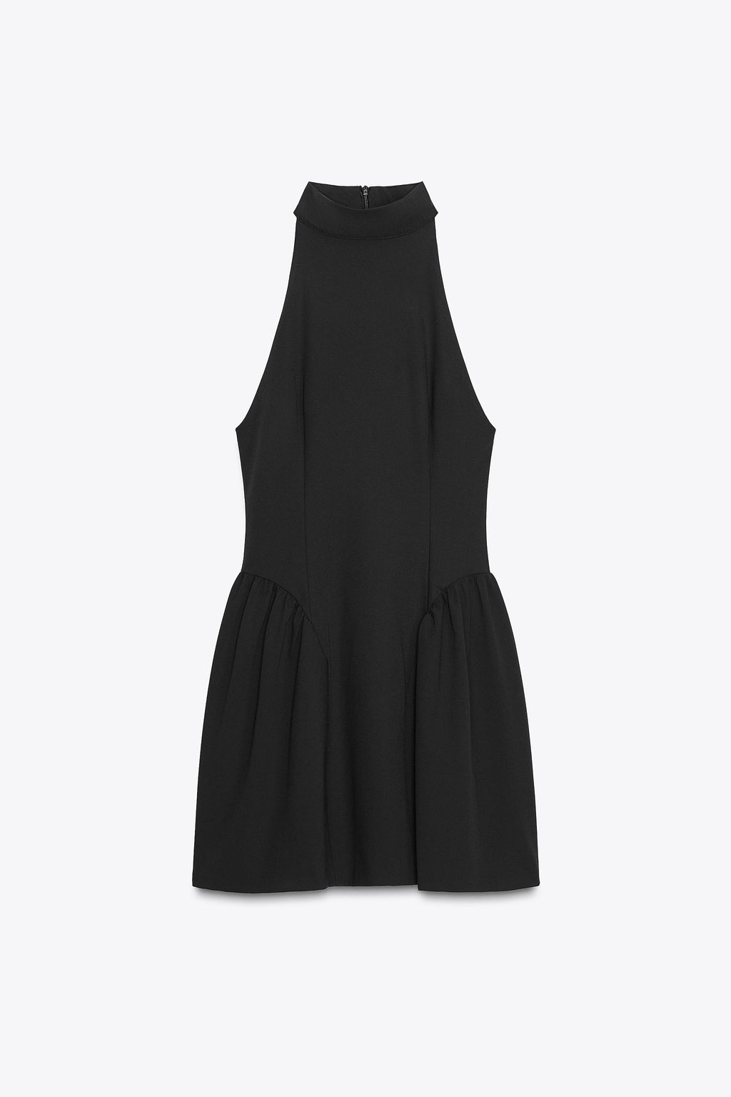 HALTERNECK PLEATED SHORT DRESS - Zara фото 5