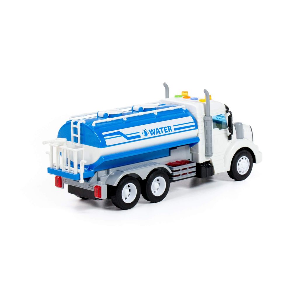 Профи, поливочный автомобиль инерционный (со светом и звуком) (синий) (в коробке) - Полесье фото 4