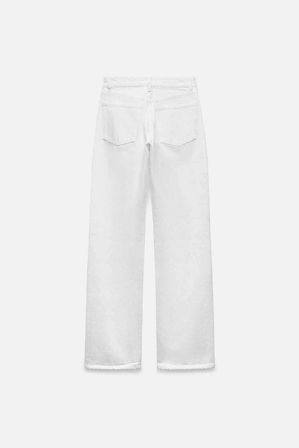 TRF WIDE-LEG MID-RISE FULL LENGTH JEANS - Zara фото 35