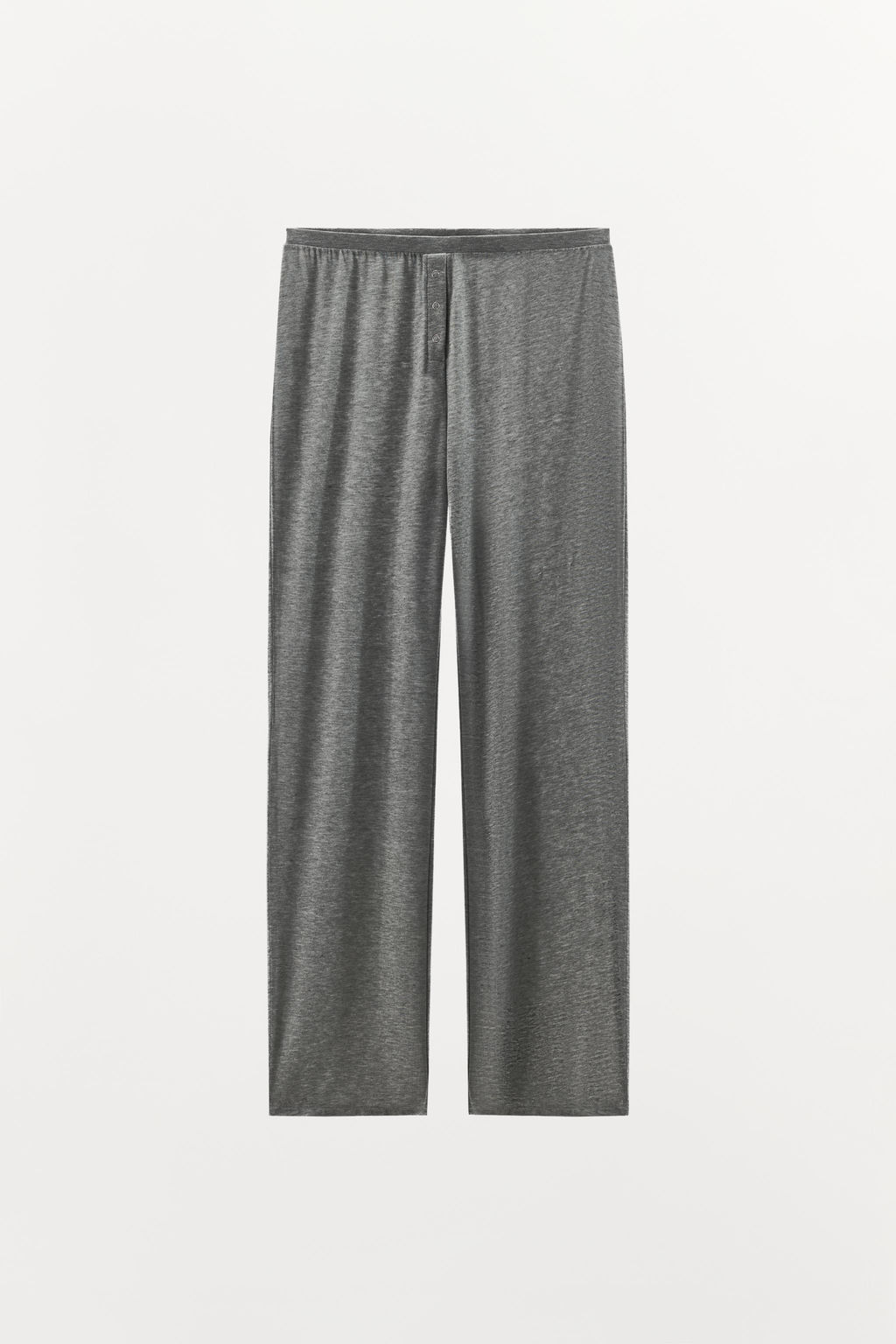 PANTAL?N MEZCLA LYOCELL BOTONES / Gris - Zara фото 4