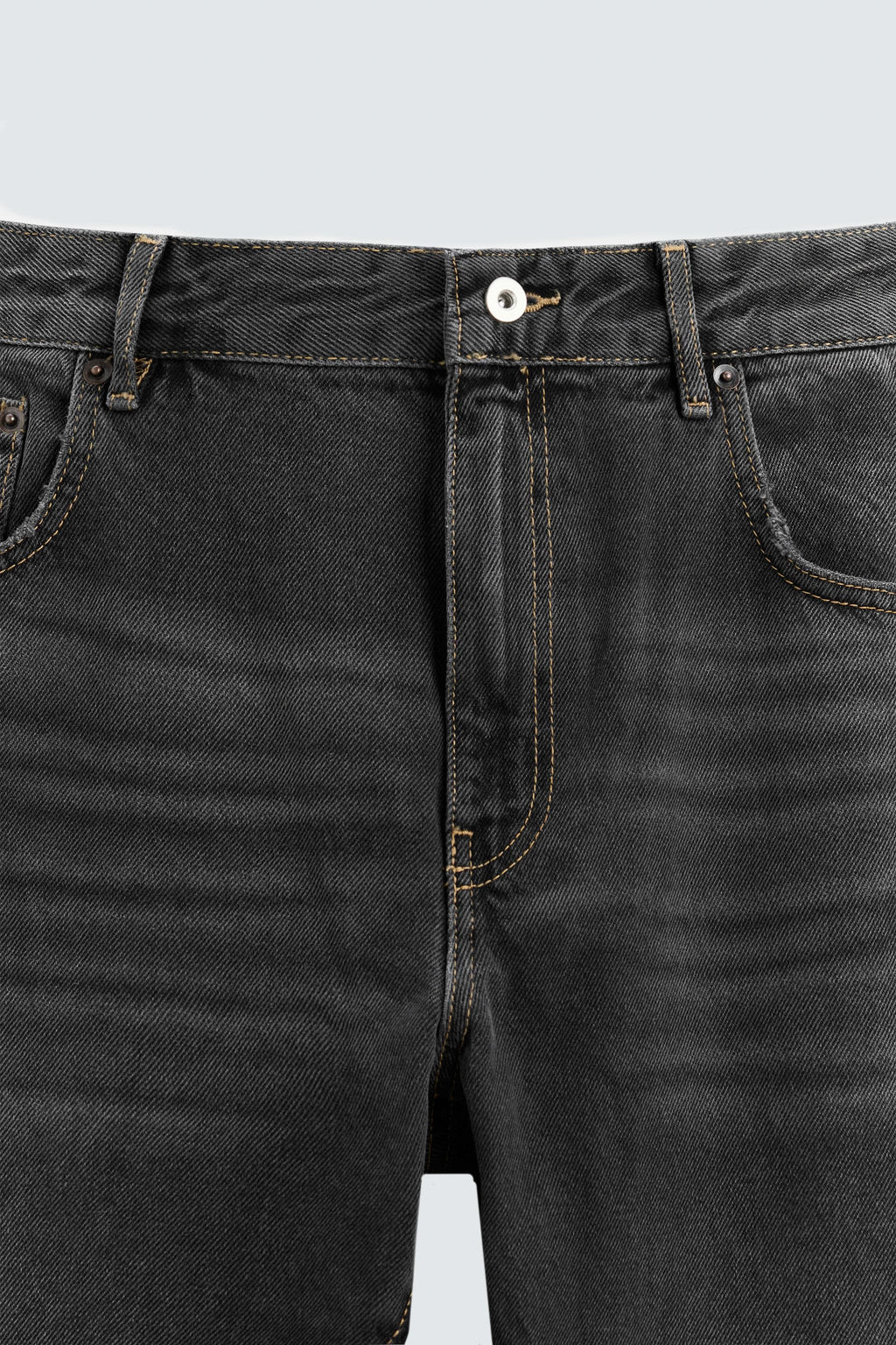 JEANS FLARE FIT ROTOS / Negro - Zara фото 8