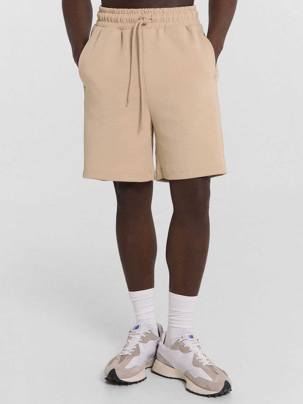 Комплект мужской бежевый с принтом и надписью "made for sunshine" сафари +печать1 191032