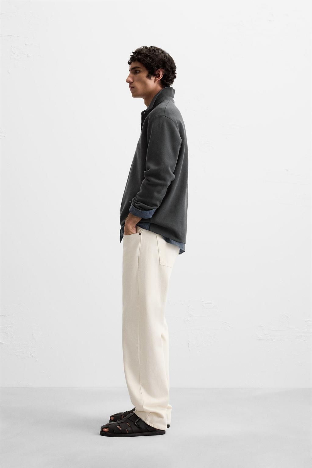 VISCOSE BLEND KNIT POLO SHIRT - Zara фото 4