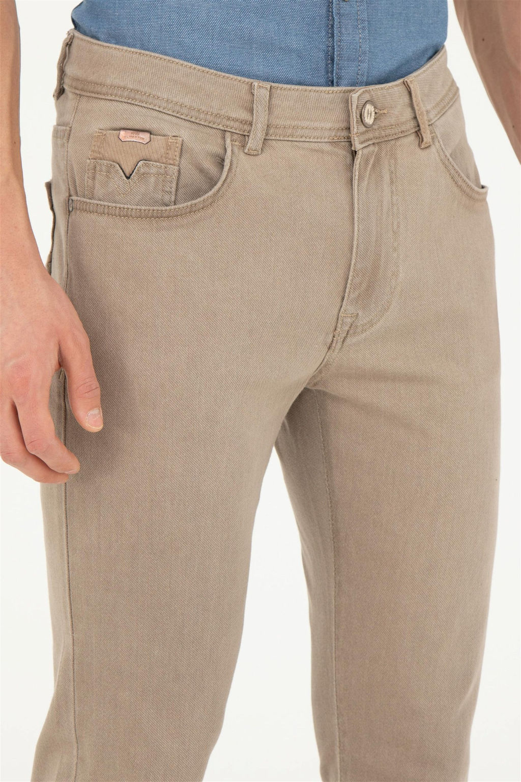 U. S. Polo Assn / Мужские коричневые джинсовые брюки - U.s. polo assn фото 5