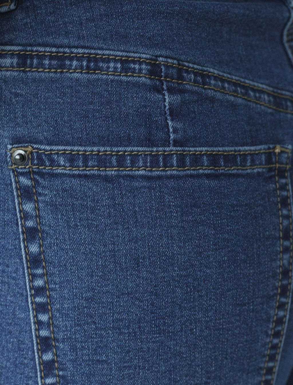 Джинсы трубы прямые с декоративной стиркой из эластичного денима - Vilatte фото 6