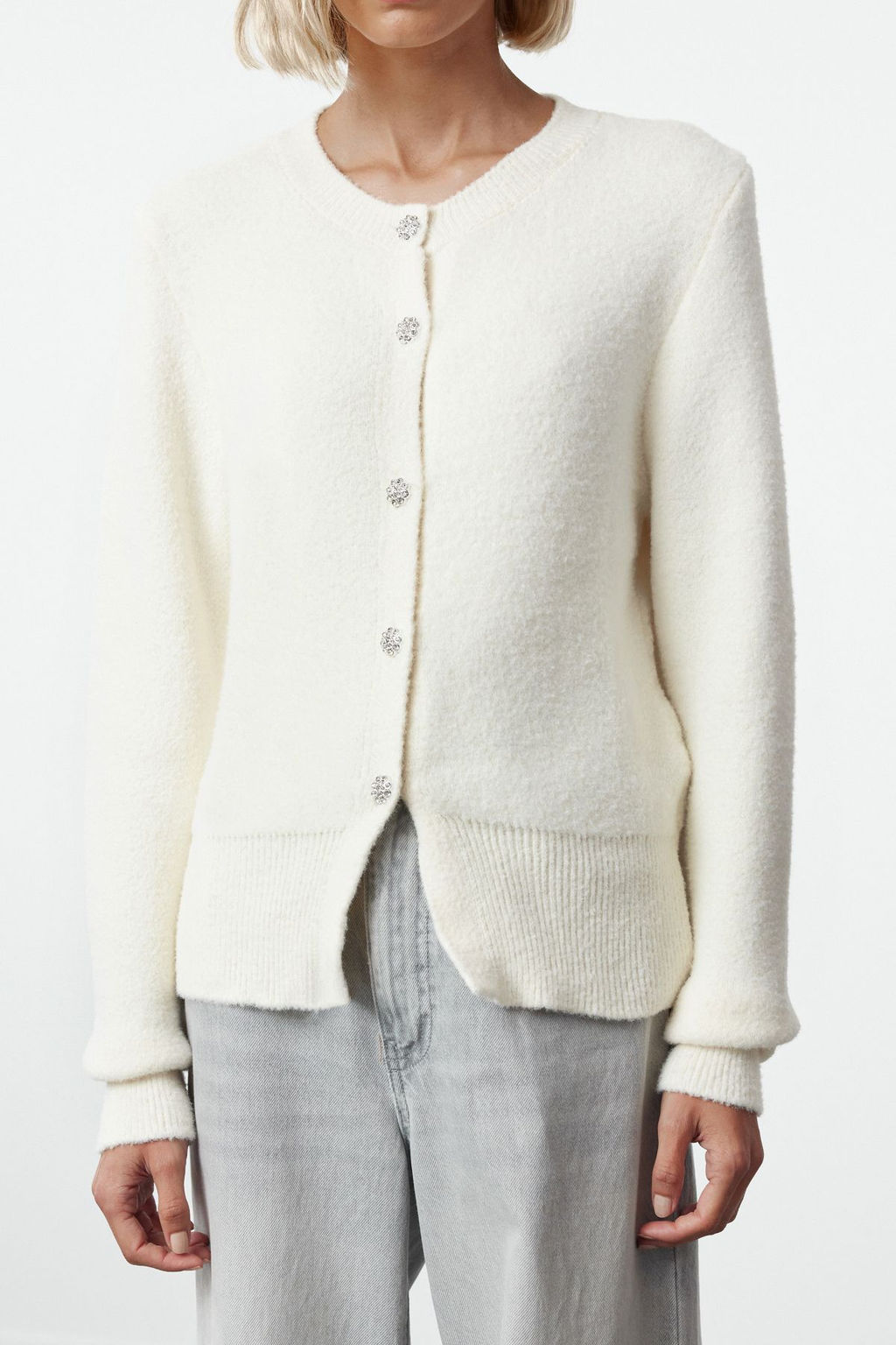 TRENDYOLMILLA Ekru Ekstra Yumusak Dokulu Triko H?rka TWOAW25HI00119 фото 3