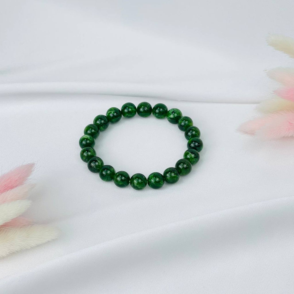 Браслет из Хромдиопсида 17,5 см - Радуга самоцветов фото 3