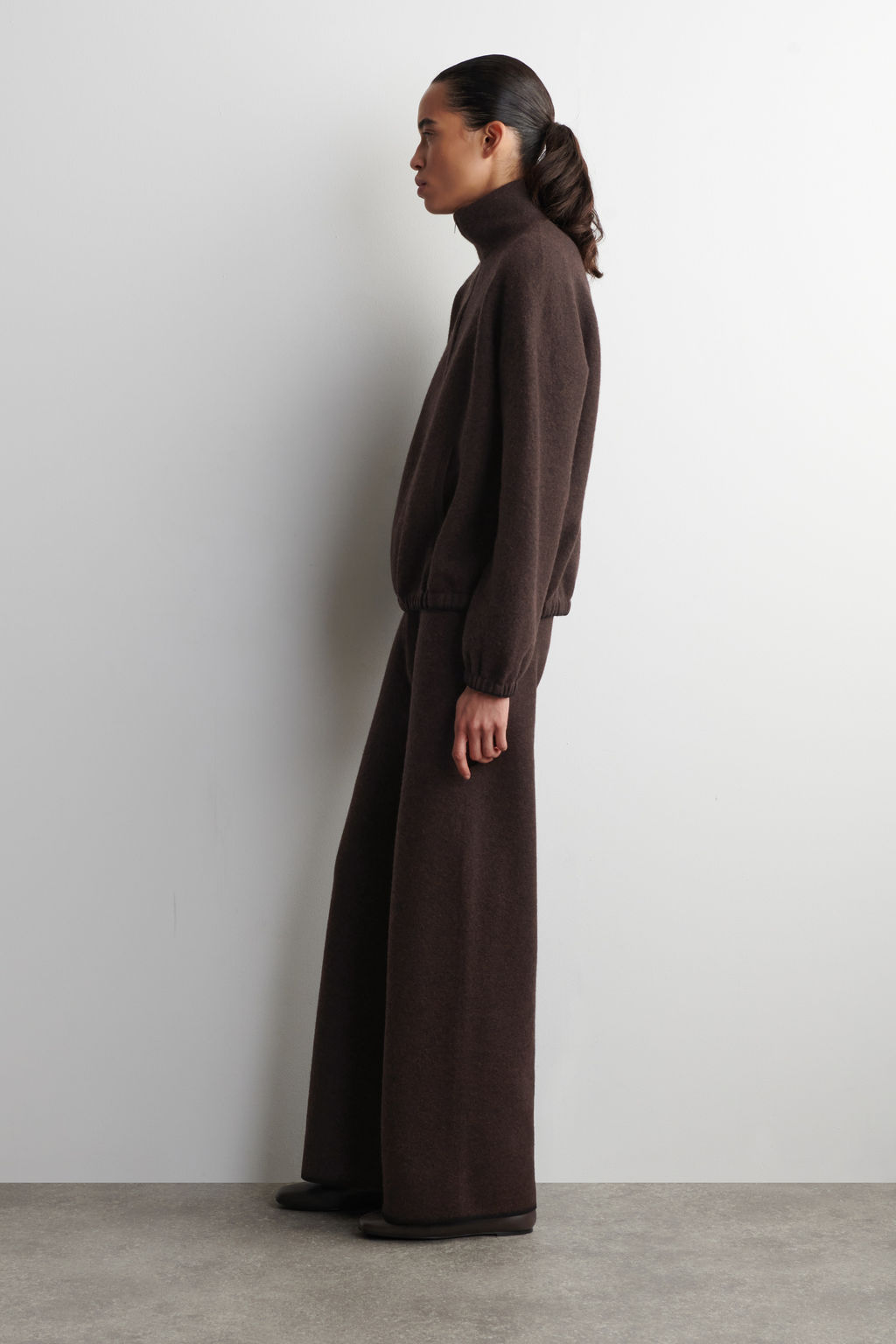 PANTAL?N WIDE LEG DE LANA MERINO HERVIDA - H&m фото 6