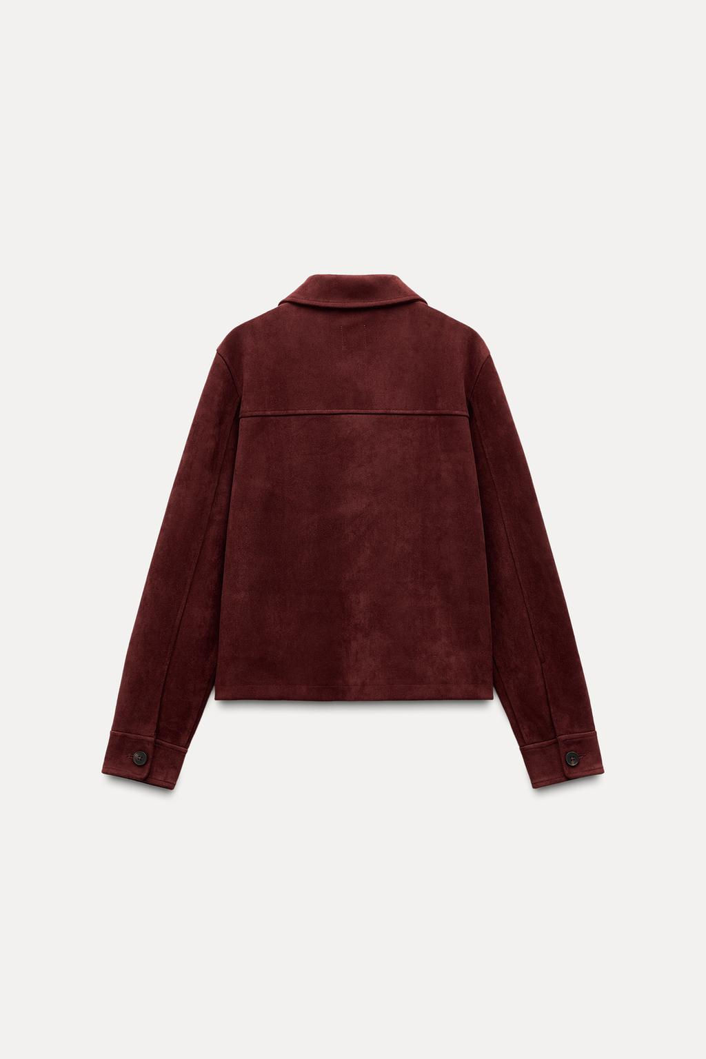 FAUX SUEDE JACKET - Zara фото 5