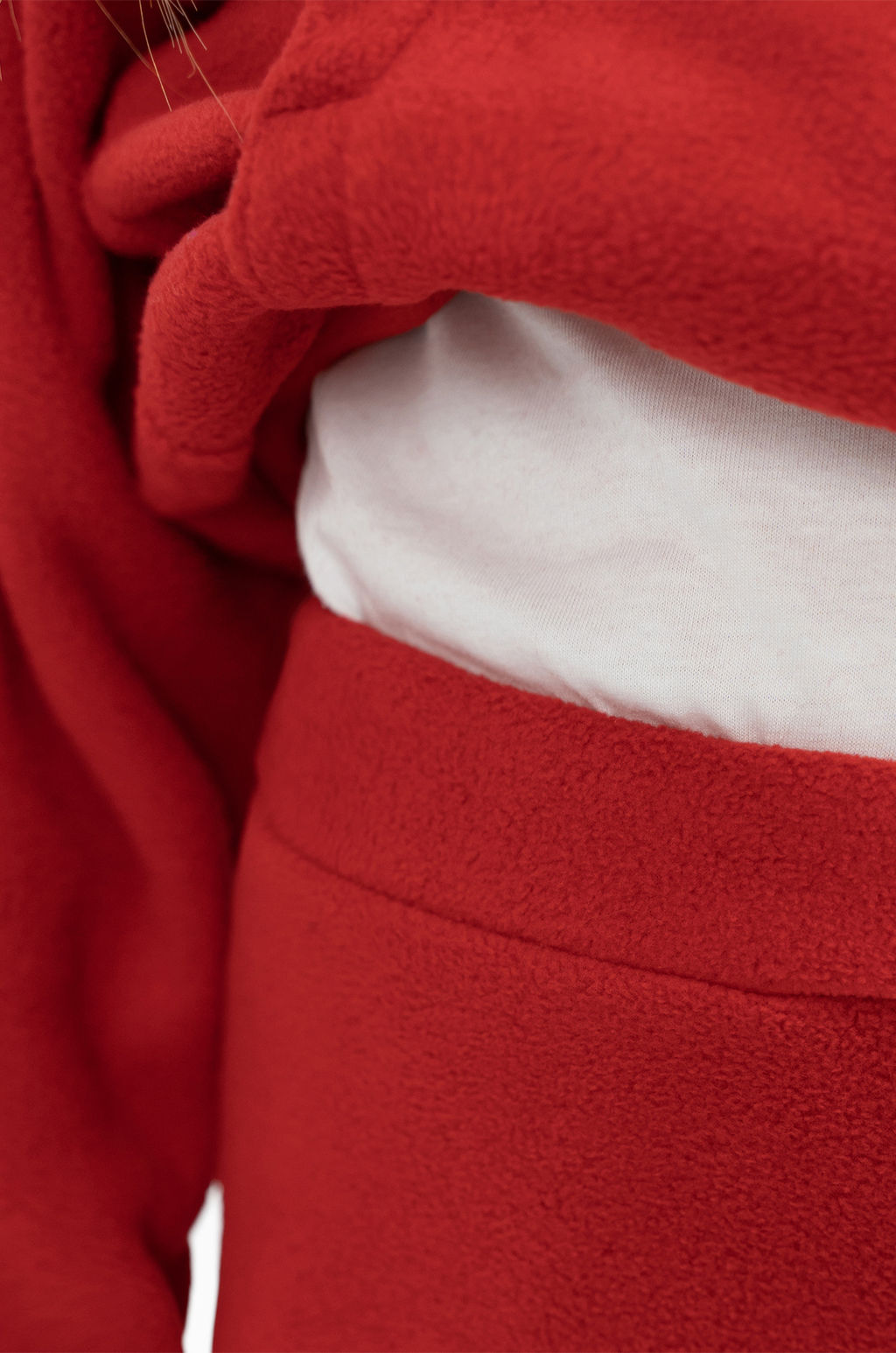 Костюм детский флисовый красный