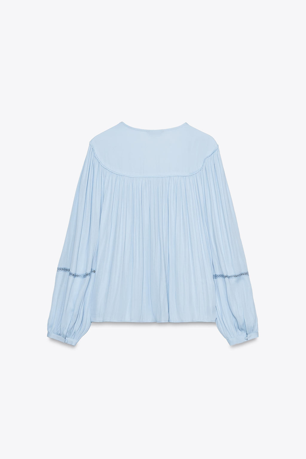 LADDER STITCH FLOWING BLOUSE - Zara фото 7