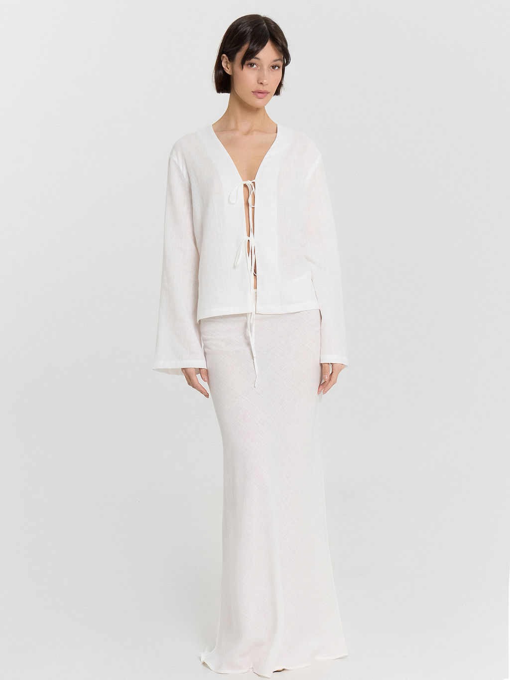 Юбка женская молочная