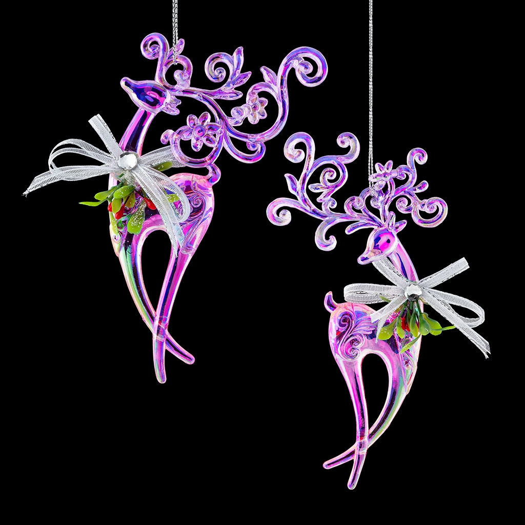 Цена за 1 шт. Украшение ErichKrause Decor Олень перламутровый 16см