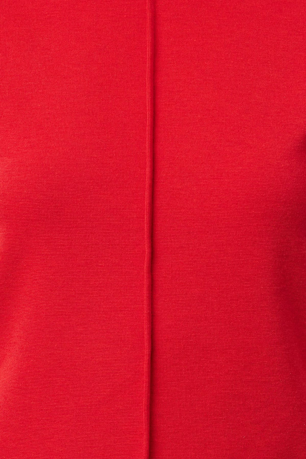 K?rm?z? Viskoz/Yumusak Kumas Fitted/Vucuda Oturan Esnek Orme Bluz TWOSS24BZ00432