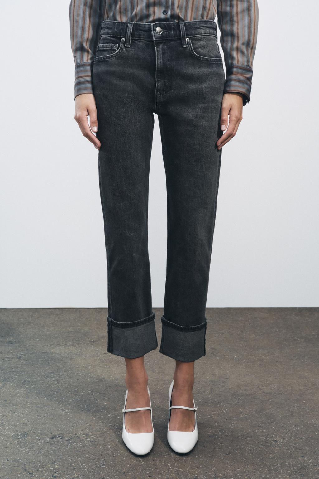 ZW COLLECTION SLIM MID-WAIST JEANS - Zara фото 13