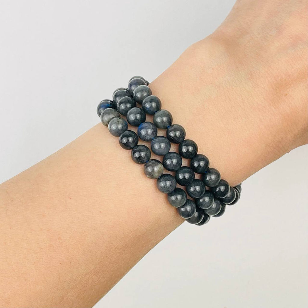 Бусины для украшений из Лабрадора (60 бусин) 39 см