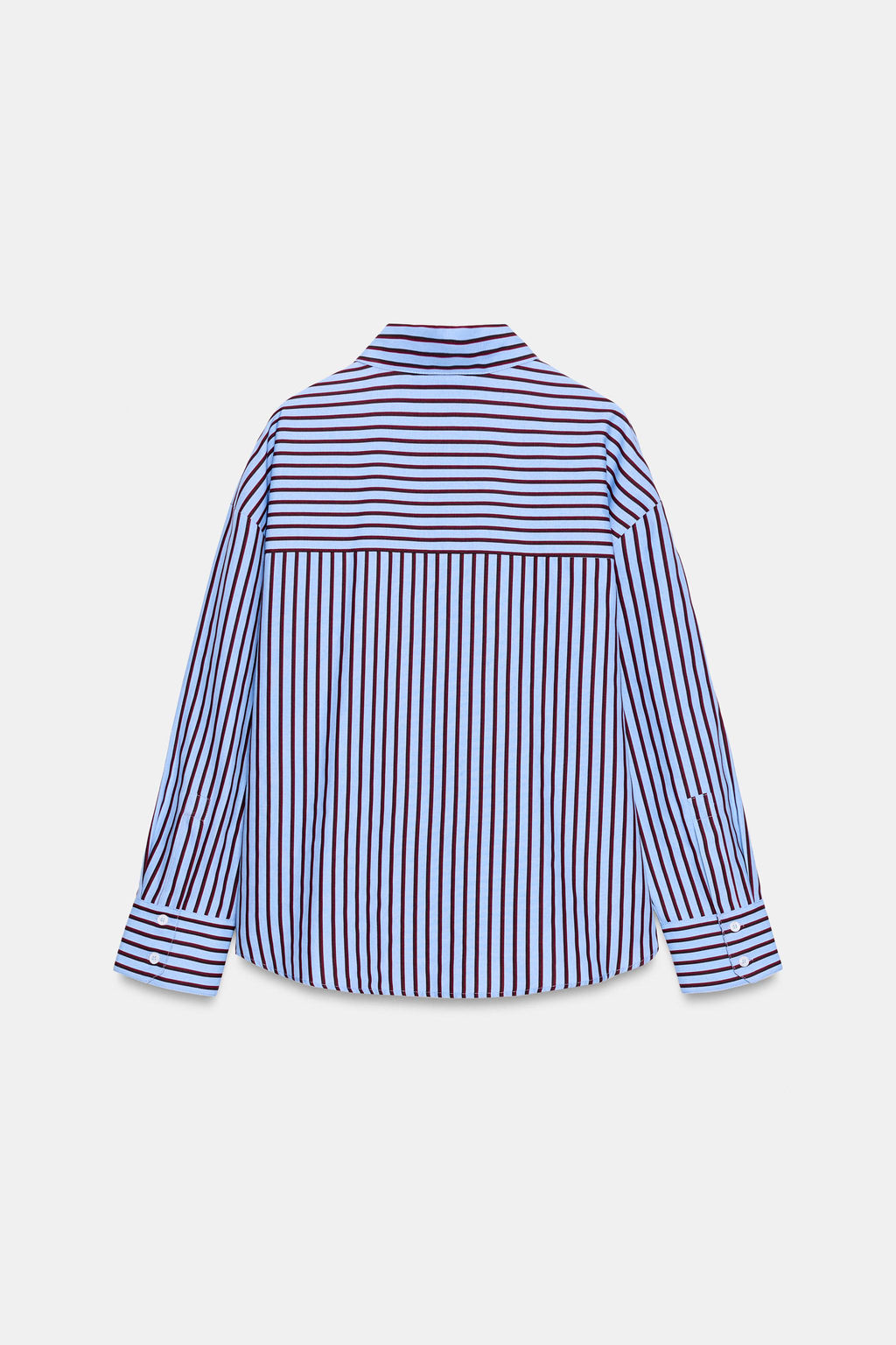 CAMISA OXFORD RAYAS / Rojo / Negro - Zara фото 7