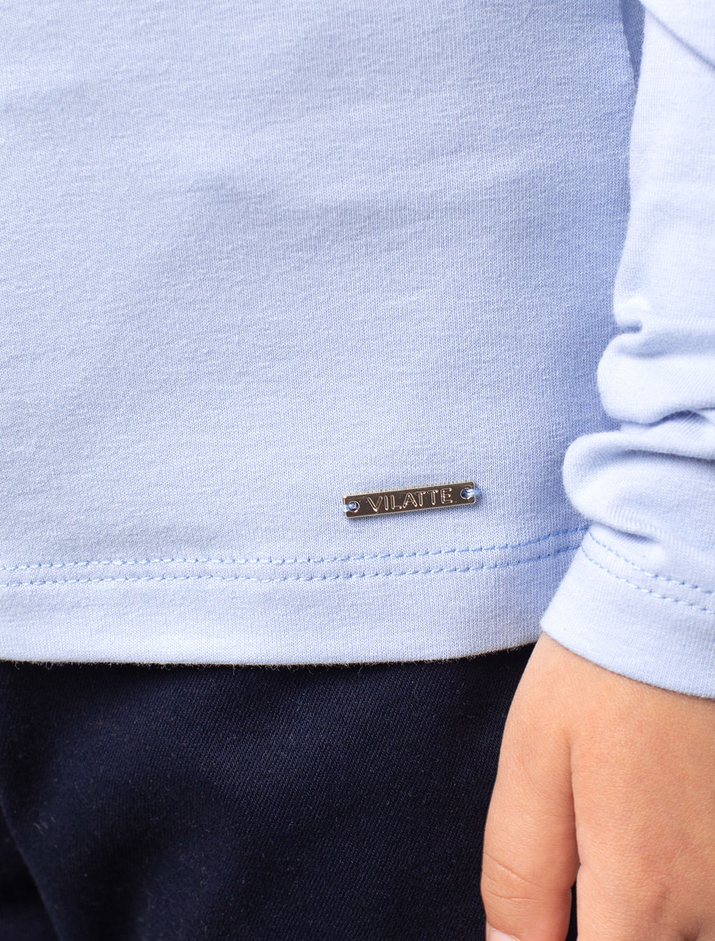 VILATTE / Джемпер из премиального хлопка с эластаном  фото 2