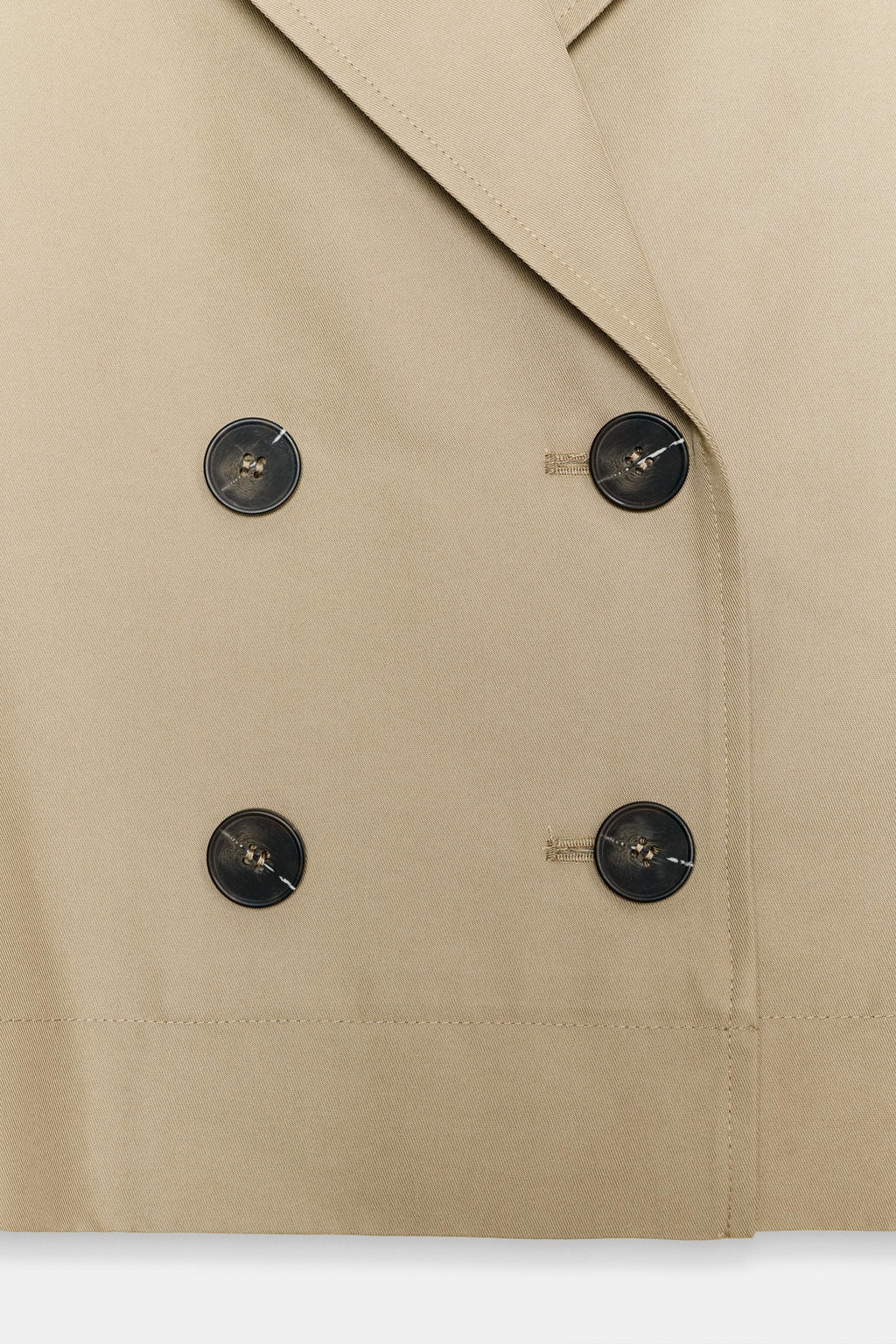 TRENCH CORTO MANGA CORTA / Tostado - Zara фото 6