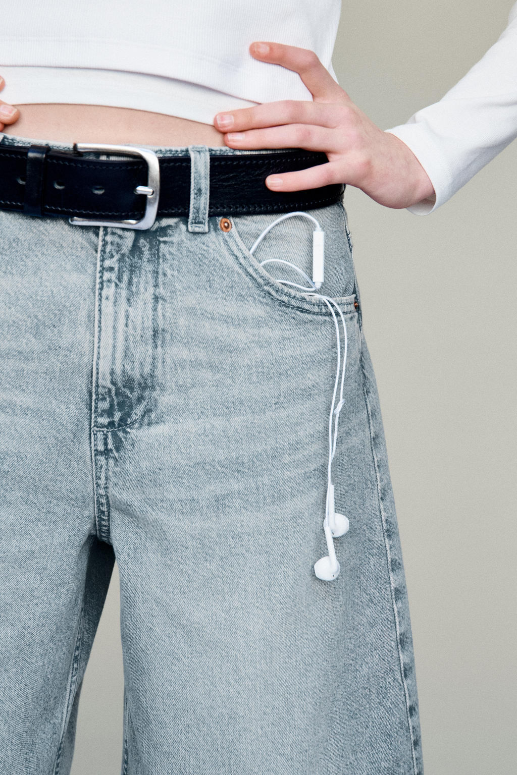 BERMUDA DENIM LARGA / Azul - Zara фото 9