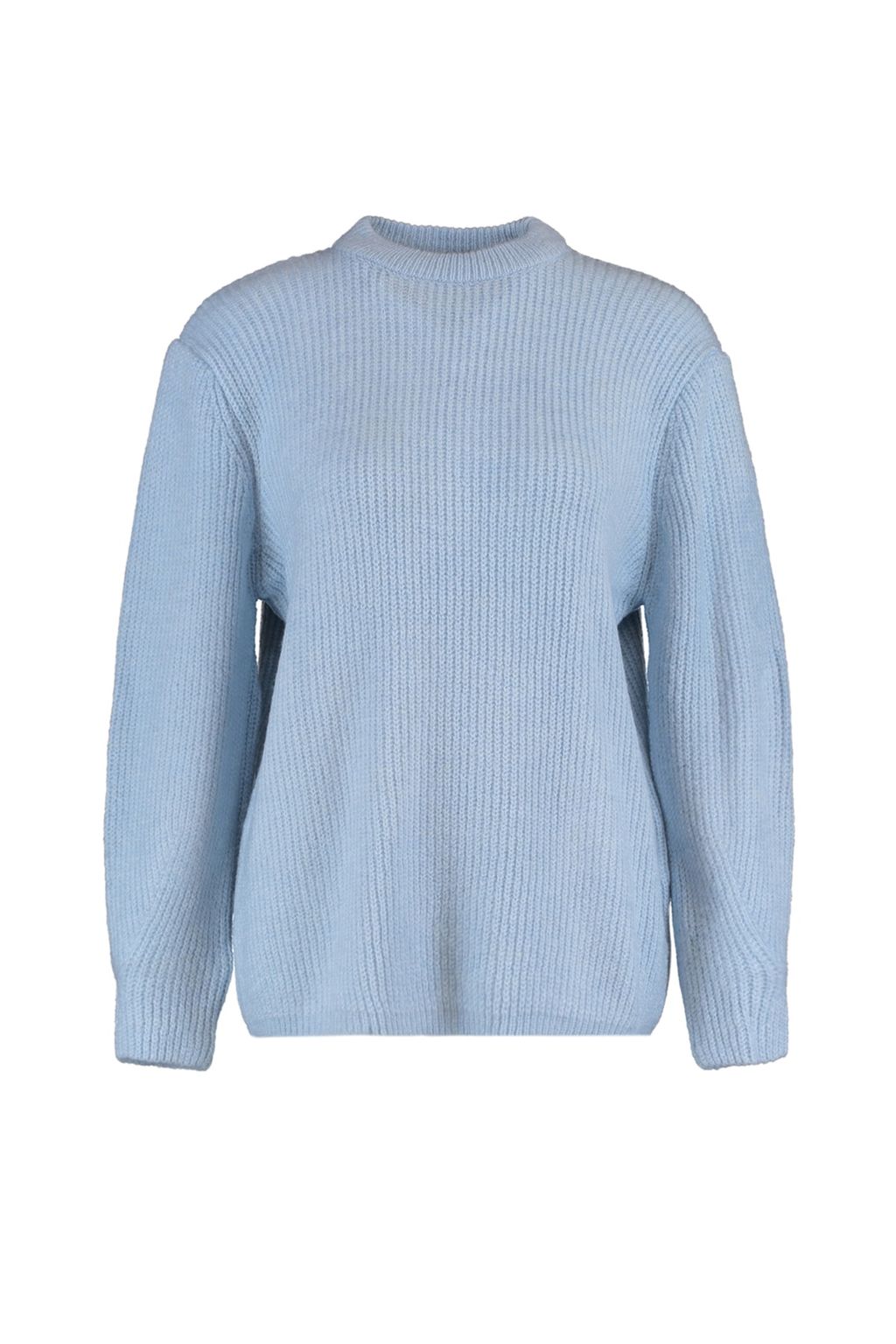 Mavi Genis Kal?p Yumusak Dokulu Basic Triko Kazak TWOAW20FV0142