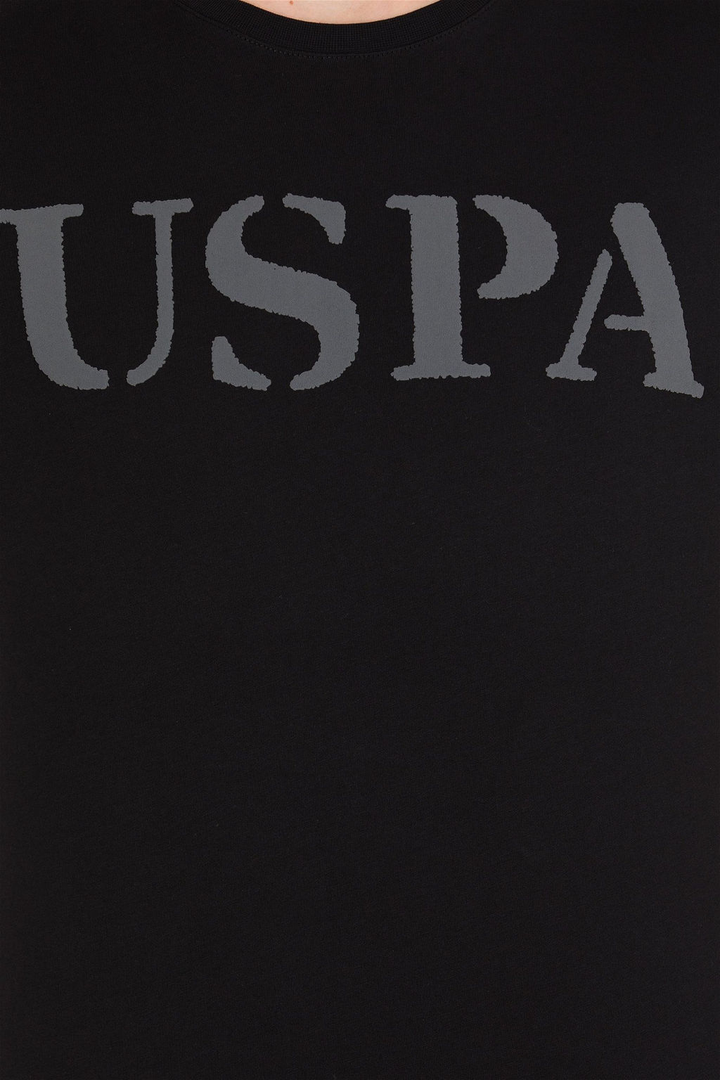 Мужская черная базовая футболка с круглым вырезом - U.s. polo assn фото 12