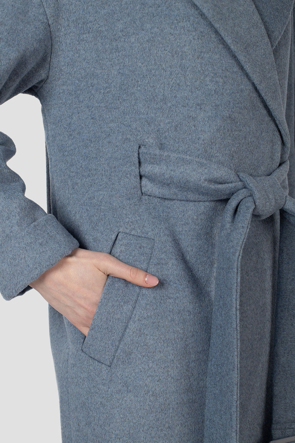 Пальто женское демисезонное (пояс) - El podio фото 7