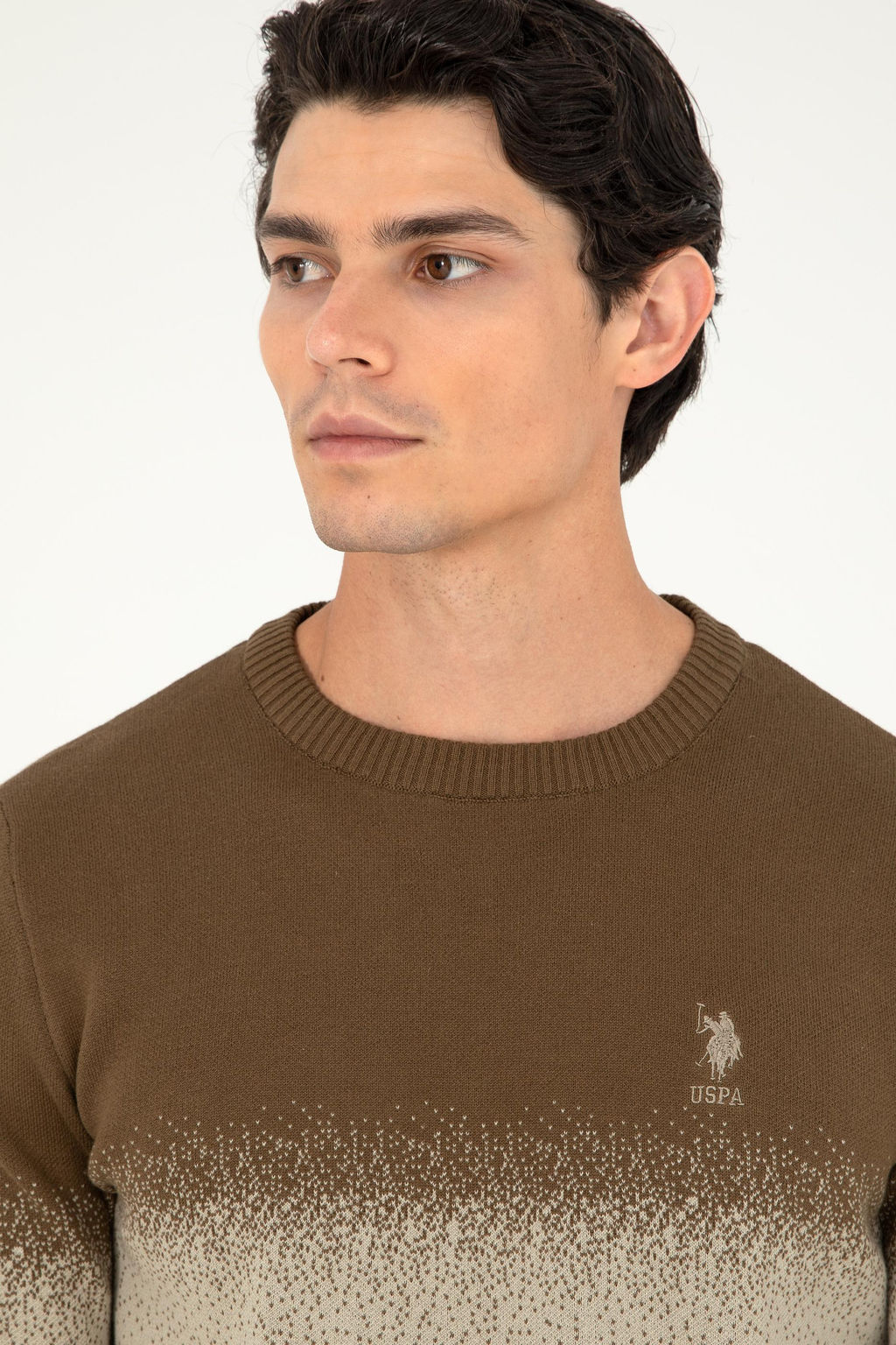 Мужской свитер цвета хаки - U.s. polo assn фото 2
