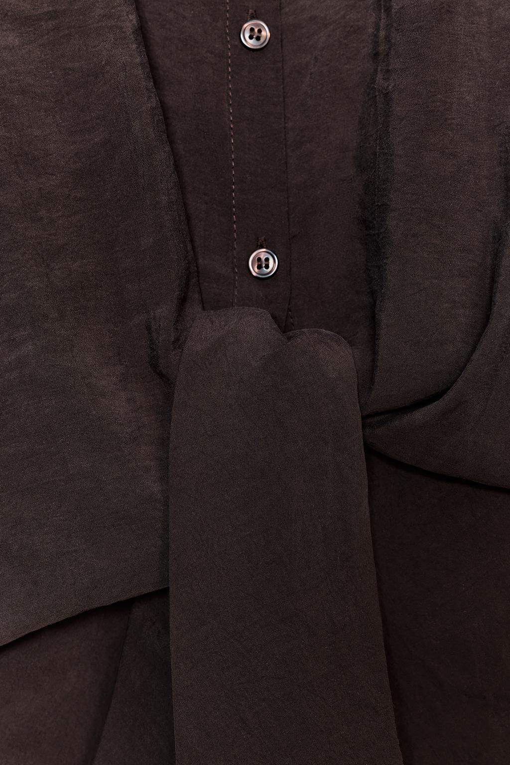 FRONT KNOT SHIRT - Zara фото 8