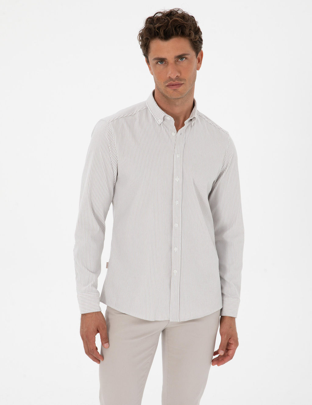 Vizon Slim Fit _izgili Slim Fit G_mlek
