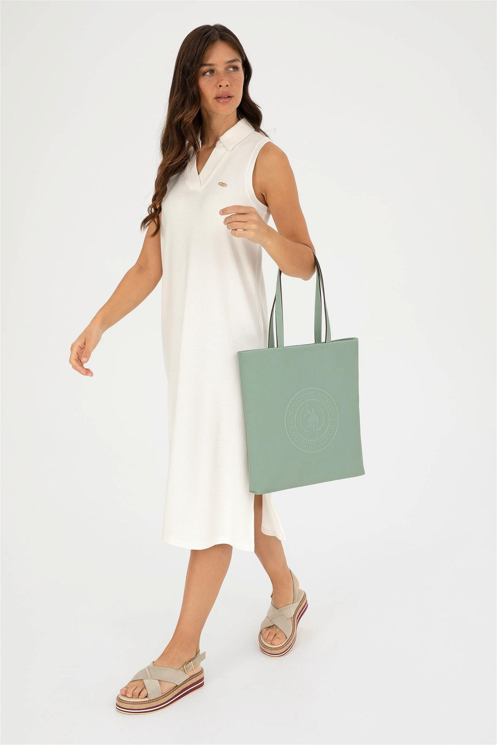 Женская зеленая сумка через плечо Неожиданная скидка в корзине