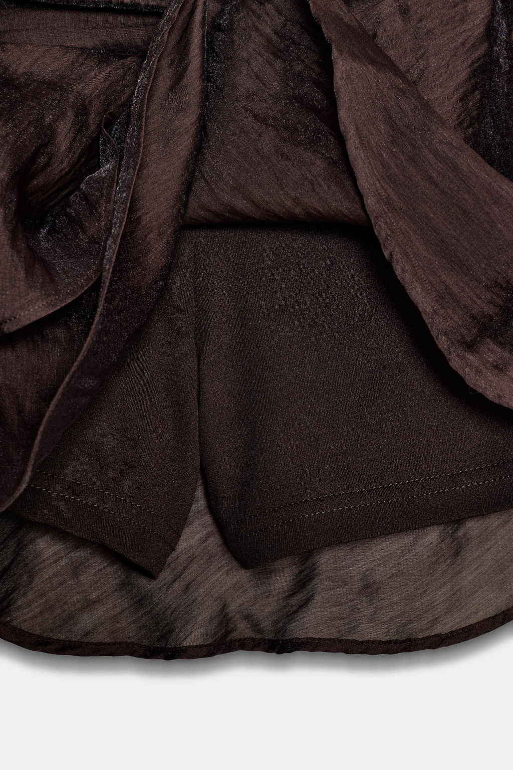 BELTED FRILL SKORT - Zara фото 9