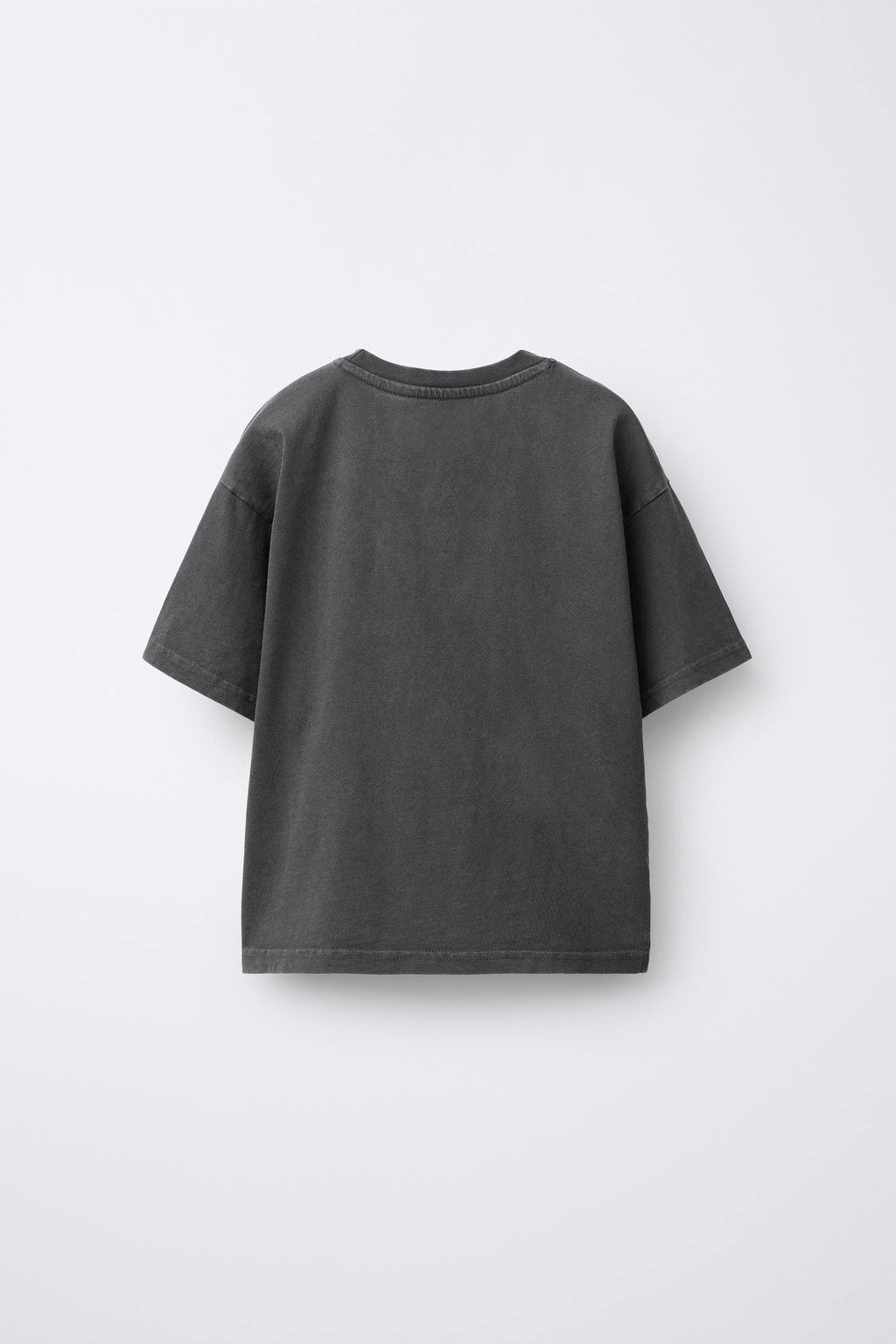 WASHED-EFFECT T-SHIRT WITH GLITTER STARS - Zara фото 2