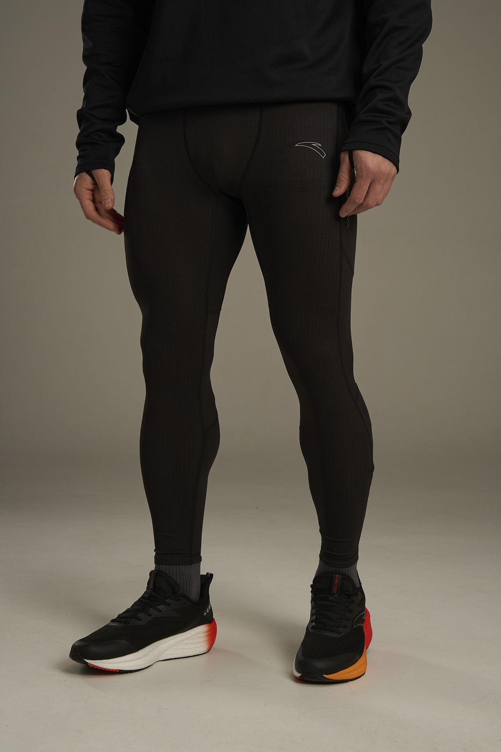 Тайтсы Черный ANTA RUNNING Tight Pants