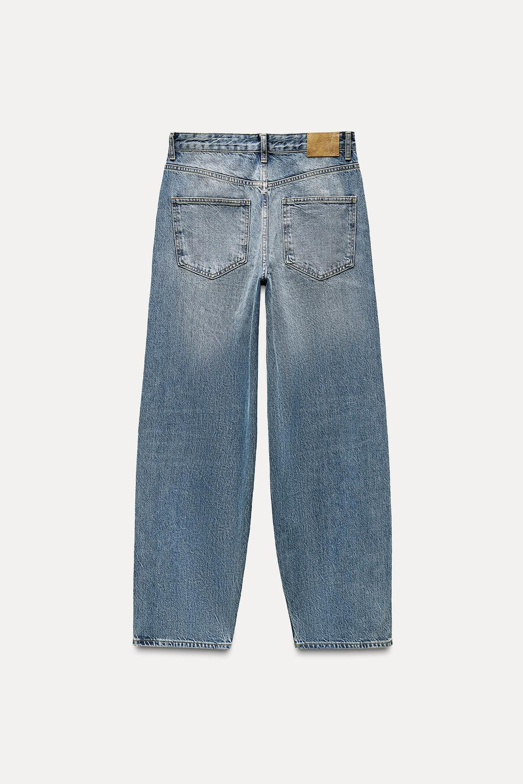 ZW COLLECTION BAGGY MID-WAIST JEANS - Zara фото 4