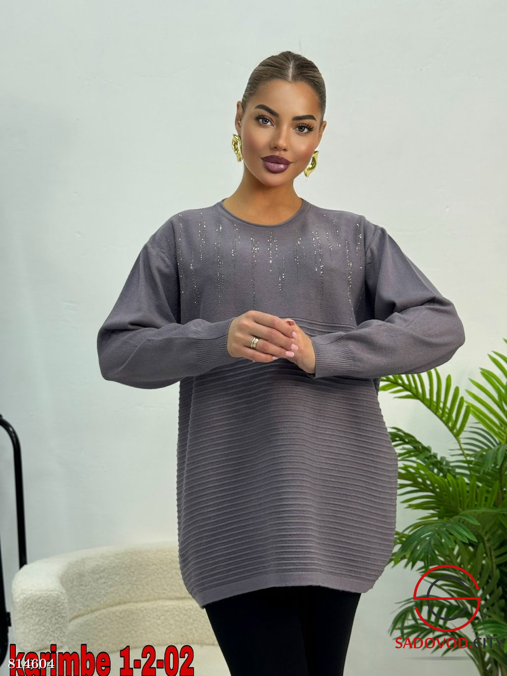 Кофта женская со стразами - Bruno фото 2