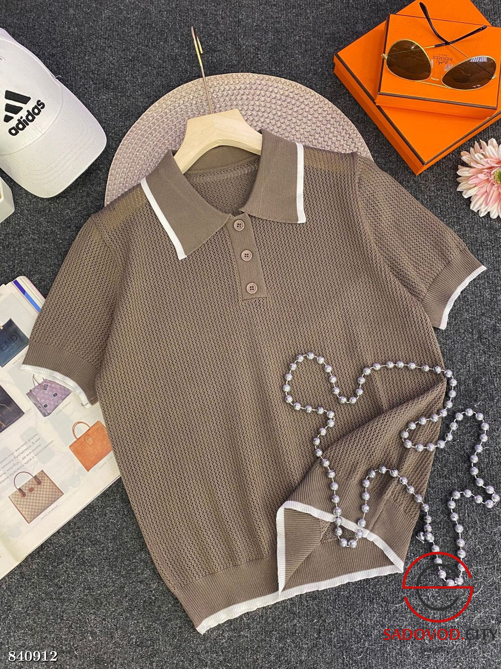 Футболка женская поло на пуговицах - Bruno фото 2