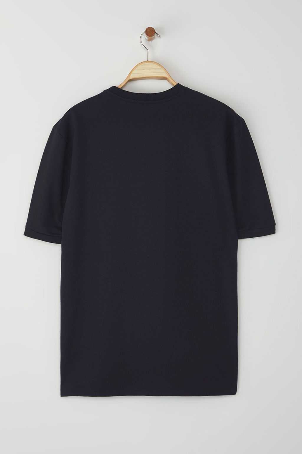 TRENDYOL MAN Koyu Lacivert Regular/Normal Kesim Basic Omuz Dar Kesim T-Shirt TMNSS25TS00071 - Trendyolmilla фото 5
