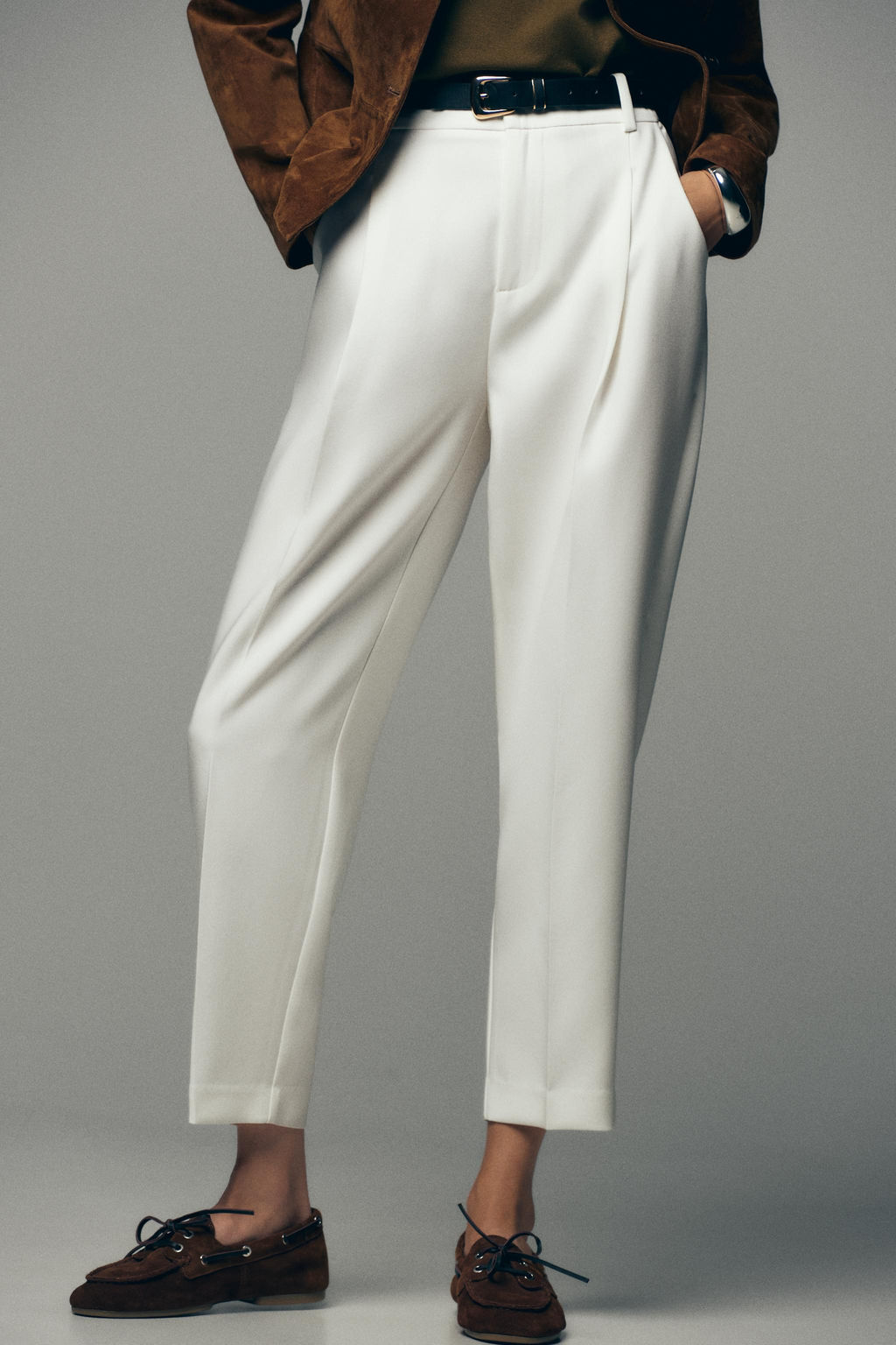 DARTED TROUSERS WITH BELT - Zara фото 3