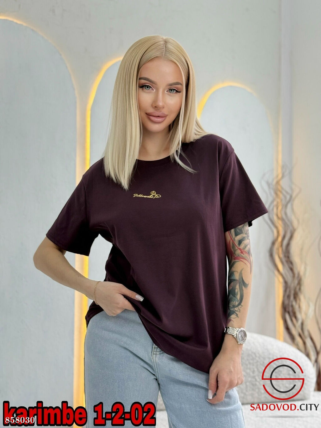 Футболка женская из хлопка - Fiona фото 3
