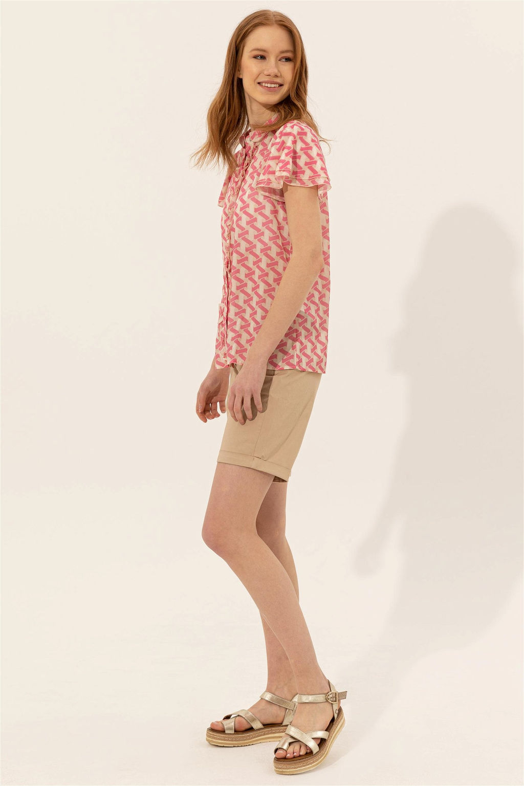 U. S. Polo Assn Женские бермуды капри из песочного плетения - U.s. polo assn фото 3