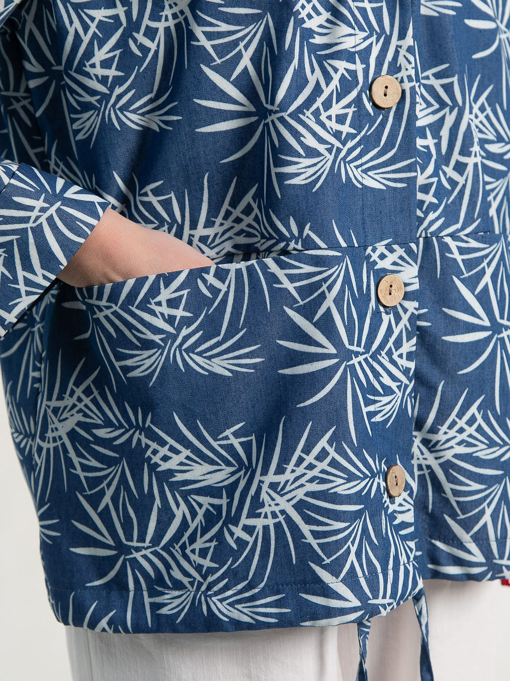 Пыльник Летний день (бело-синий) Б15182-8М - Lt collection фото 6