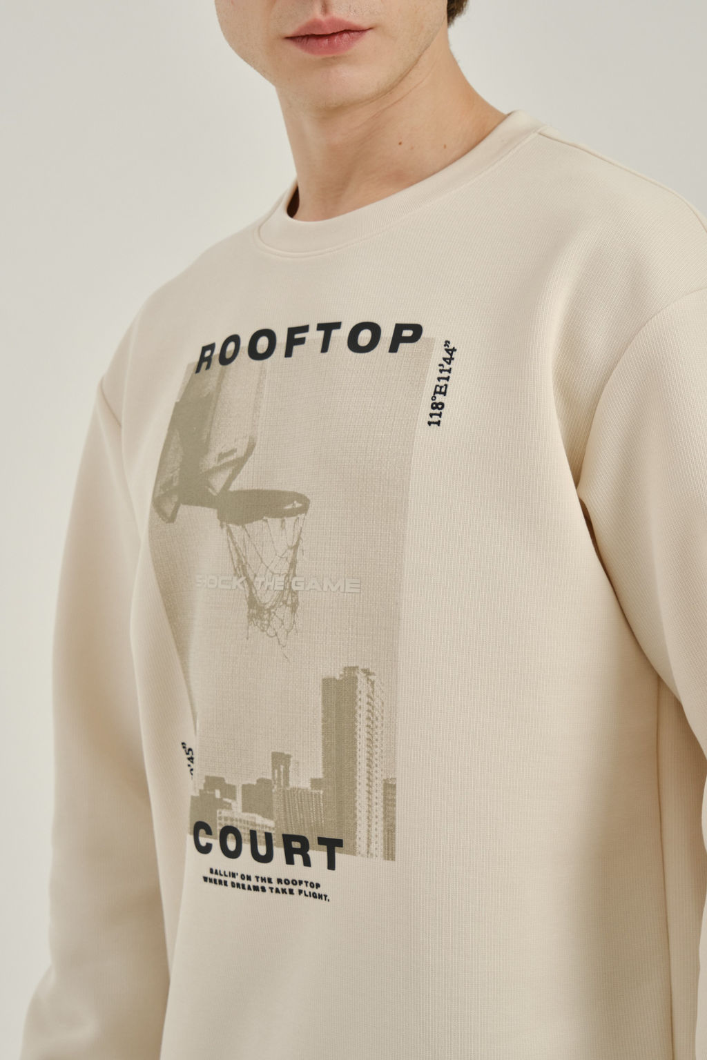 Свитшот Бежевый ROOFTOP COURT Sweatshirt - Anta фото 4
