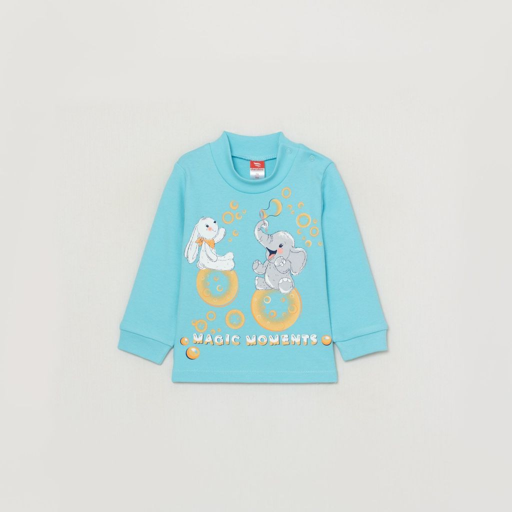 CRB wear/CWNB 62830-43-285 Водолазка для мальчика, голубой/Ex.Cherubino фото 3