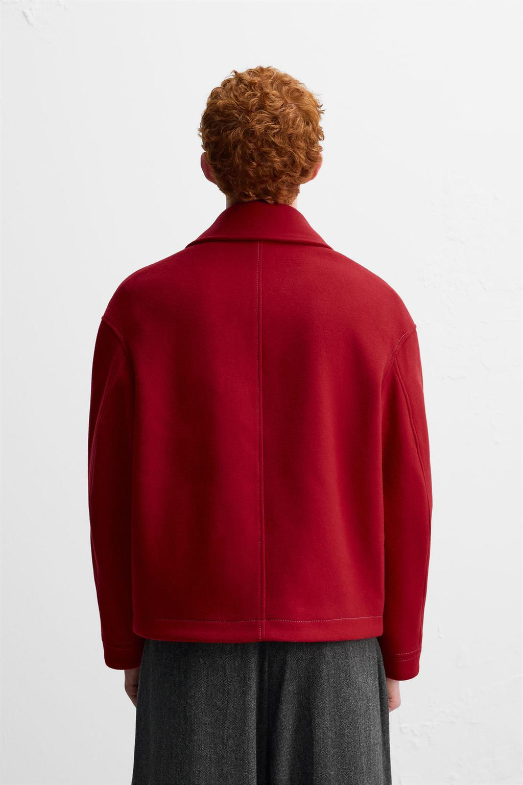 TOPSTITCHED CLOTH JACKET X HARRY LAMBERT - Zara фото 3