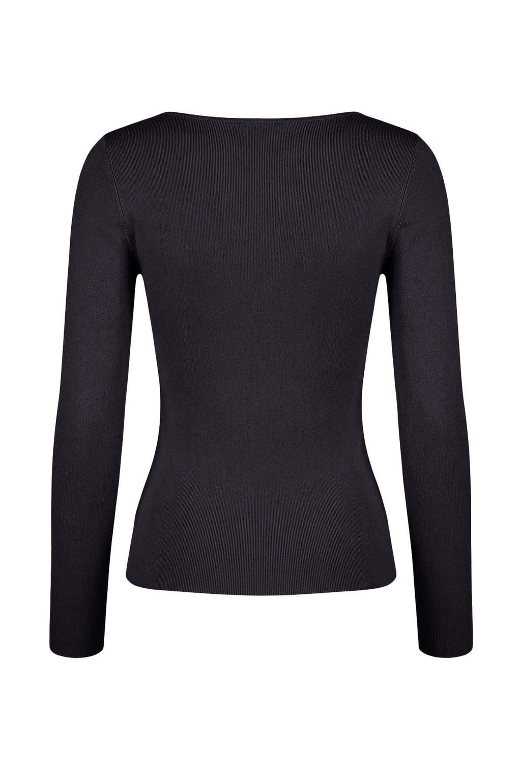 Siyah Yumusak Dokulu Kay?k Yaka Triko Kazak TWOAW26KZ00293 - Trendyolmilla фото 11