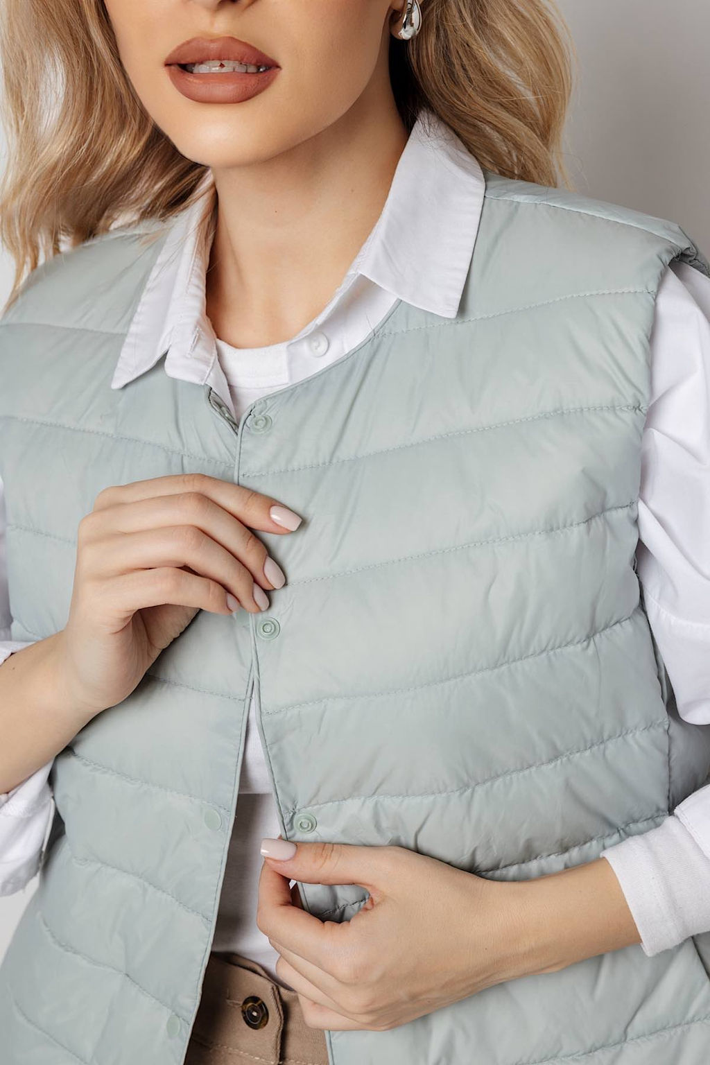 Жилет женский 2204/02/Светло-зеленый - Rise фото 6