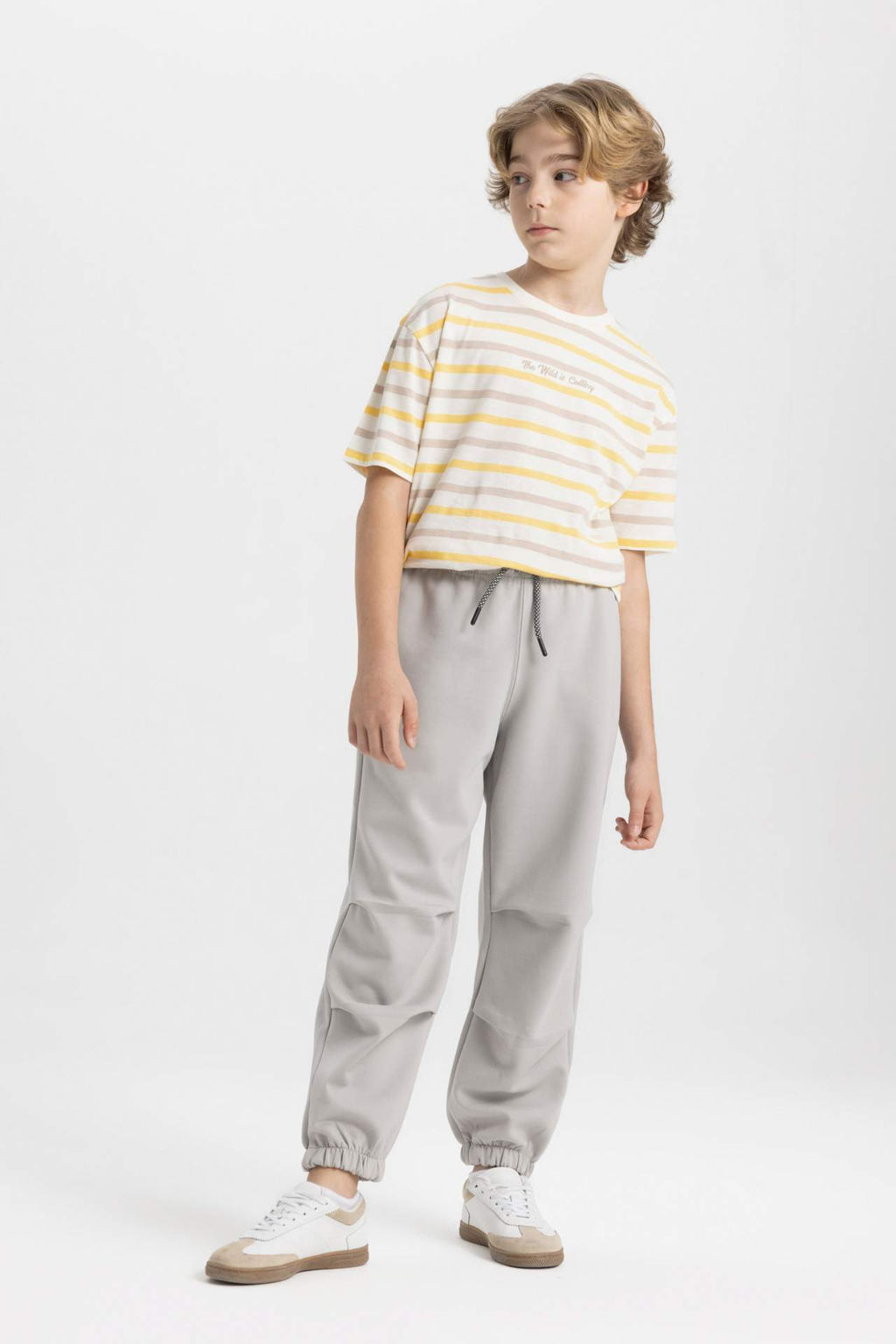 Erkek Cocuk Siyah Beli Pacas? Lastikli Cepli Basic Duz Jogger Esofman Alt? - Defacto фото 2