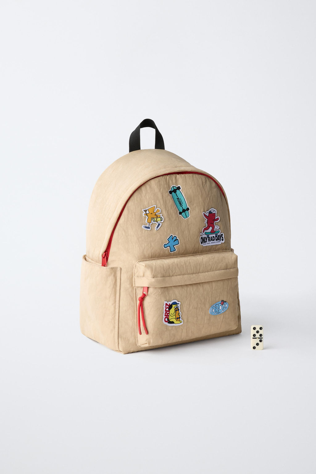 MOCHILA PARCHES / tostado - Zara фото 6