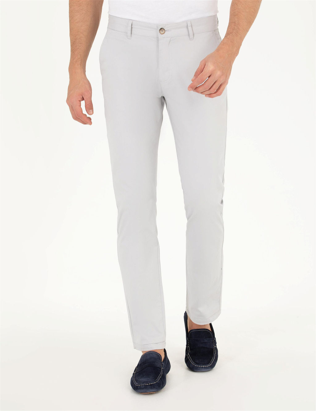 A__k Gri Regular Fit Kanvas Pantolon - Pierre cardin фото 2